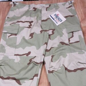 Military Desert Camo Ripstop Tactical Pants Sz XL Double Knee Cargo Utility‎ NWT